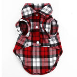 2019 New Spring Pet Fashion Puppy Dog Vests Plaid Stripe Pet T Shirt Cotton Cat Grid Costumes Dog Autumn Clothes Jacket Coats