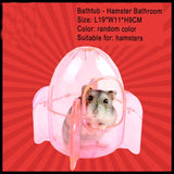 Hot 10 Style Hamste Cage Bathroom Sauna Bathtub Small Pet Hamster Accessories Can Effectively Prevent The Bath Sawdust Fly Out