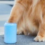 Dog Paw Cleaner Cup Soft Silicone Combs Portable Pet Foot Washer Cup Paw Clean Brush Quickly Wash Dirty Cat Foot Cleaning Bucket
