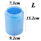 Dog Paw Cleaner Cup Soft Silicone Combs Portable Pet Foot Washer Cup Paw Clean Brush Quickly Wash Dirty Cat Foot Cleaning Bucket