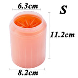 Dog Paw Cleaner Cup Soft Silicone Combs Portable Pet Foot Washer Cup Paw Clean Brush Quickly Wash Dirty Cat Foot Cleaning Bucket